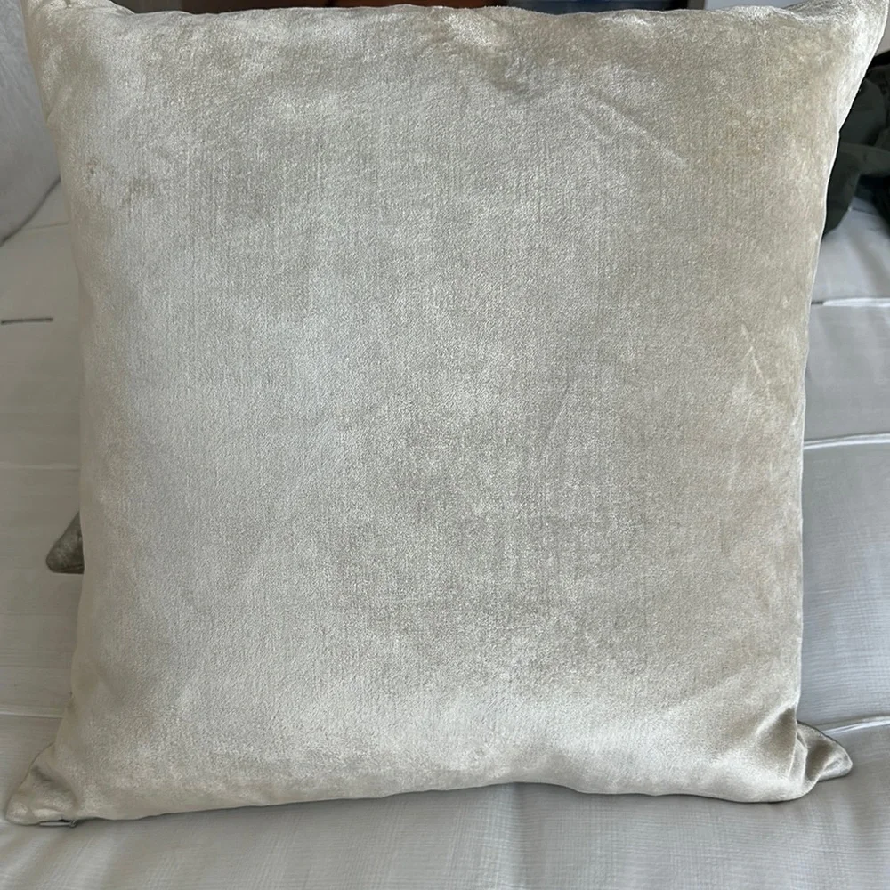 West Elm Silver Accent Pillows